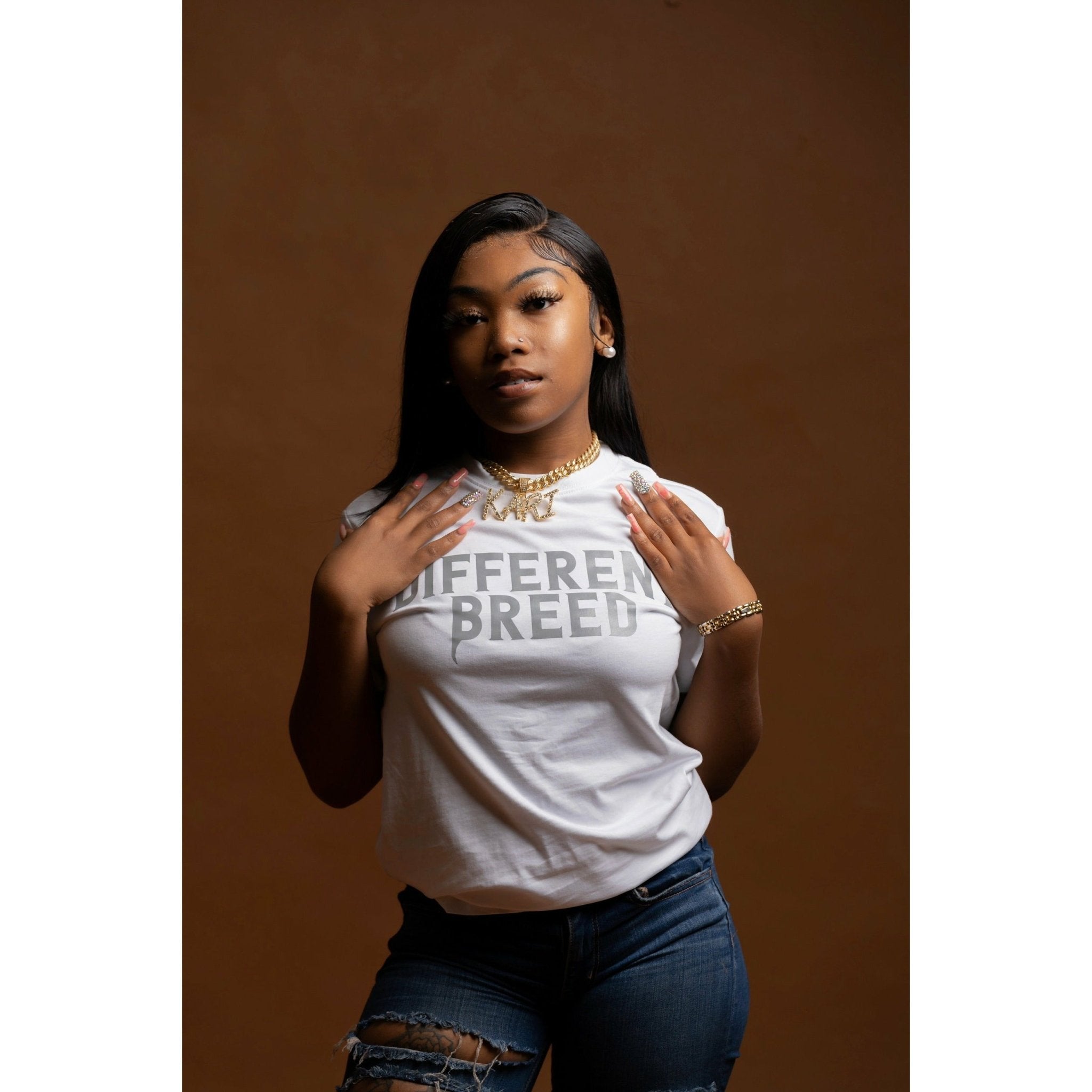 DB Reflective Tee (WHITE) - Different Breeds Co